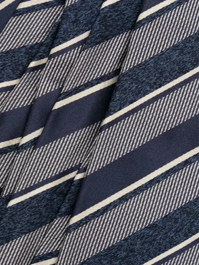 Shop Kiton Diagonal Stripe Silk Tie