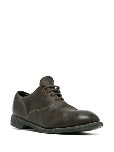 Shop Guidi Distressed Sole Leather Oxfords