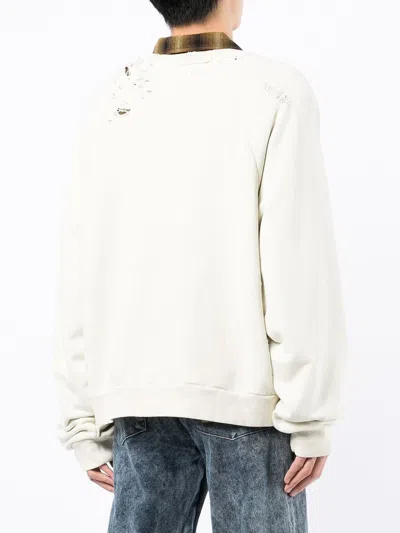 Liberal Youth Ministry Distressed-effect Sweatshirt In Braun