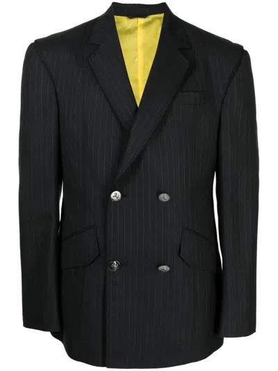 Shop Ferrari Double Breasted Virgin Wool Blazer