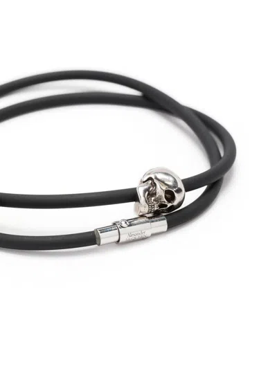 Shop Alexander Mcqueen Double-layered Cord Bracelet
