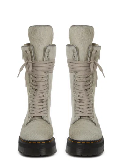 Shop Rick Owens Dr. Martens X  1918 Ro Platinum