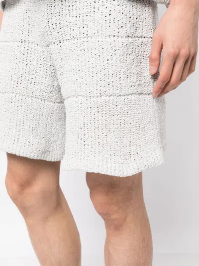 Shop Sunnei Drawstring-waist Knitted Shorts