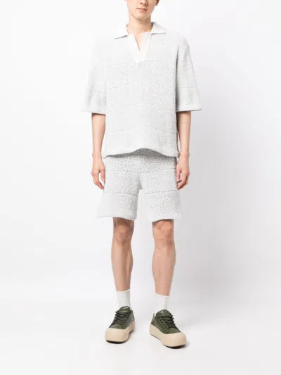 Shop Sunnei Drawstring-waist Knitted Shorts