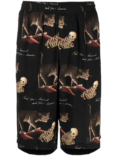 Endless Joy Dreamt Motif-print Bermuda Shorts