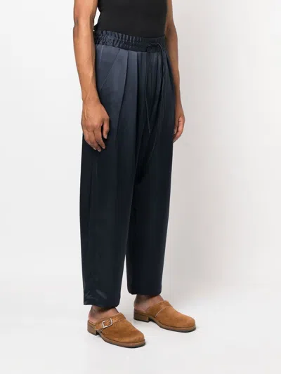 Shop Nanushka Elasticated-waist Cropped Trousers