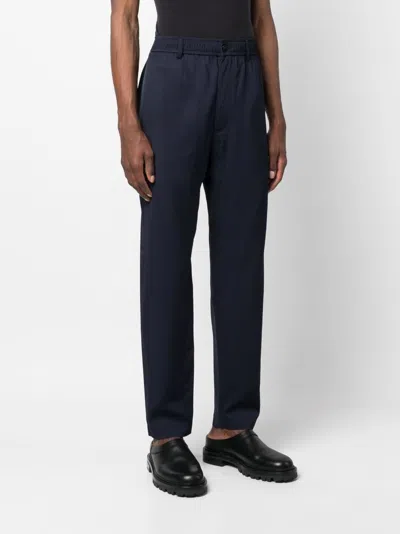 Shop 4sdesigns Elasticated-waistband Tapered Trousers