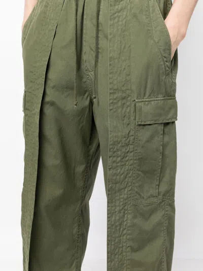 Shop Maharishi Embroidered Cropped Cargo Trousers