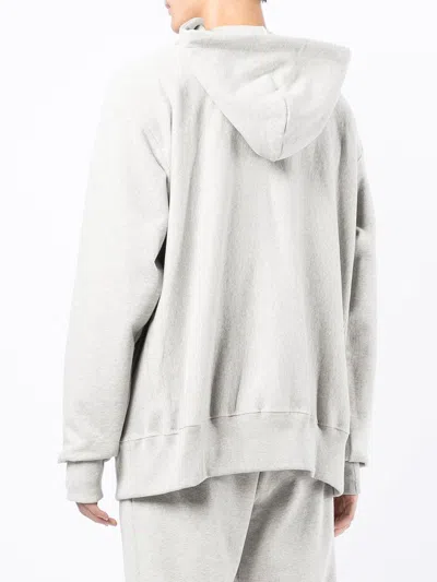 Readymade Embroidered Logo Long-sleeve Hoodie In Grey