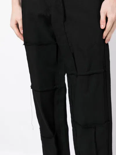 Shop Comme Des Garçons Shirt Exposed-seam Straight-leg Trousers