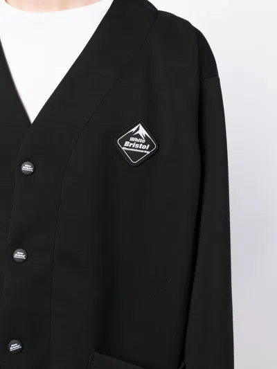 Shop White Mountaineering F.c. Real Bristol Logo Patch Cardigan