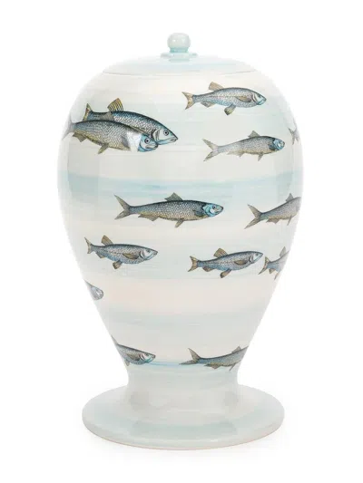 Shop Fornasetti Face Fish Printed Jar