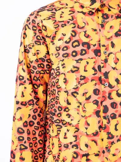 Shop Black Comme Des Garçons Filip Pagowski Print Cut-out Cuff Shirt