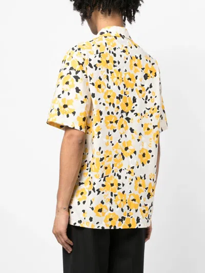 Shop Lanvin Floral-print Cotton Shirt