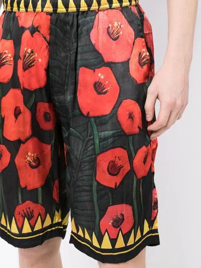Shop Endless Joy Floral-print Silk Shorts