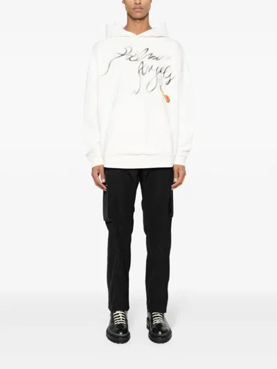 Shop Palm Angels Foggy Logo-print Hoodie