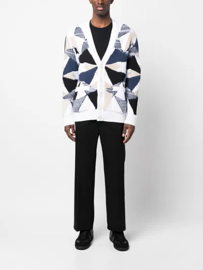 Shop Missoni Geometric-pattern V-neck Cardigan
