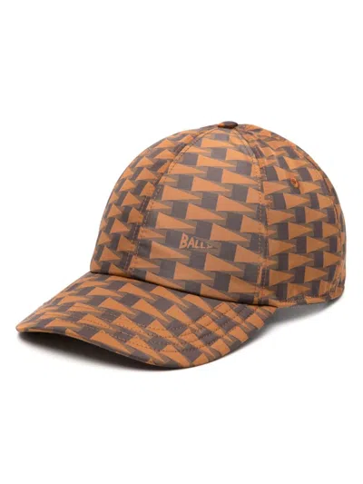 Shop Bally Geometric-print Cotton Baseball Cap