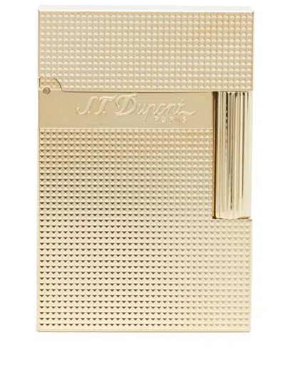 Shop St Dupont Gold-plated Engraved-logo Lighter
