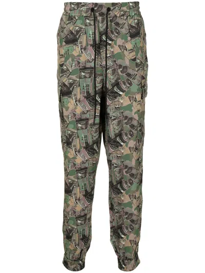 Shop Iceberg Graphic Camouflage-print Track Pants