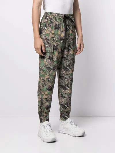 Shop Iceberg Graphic Camouflage-print Track Pants