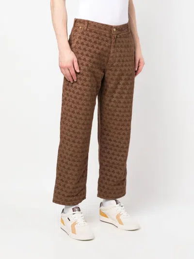 Shop Erl Graphic-print Corduroy Trousers