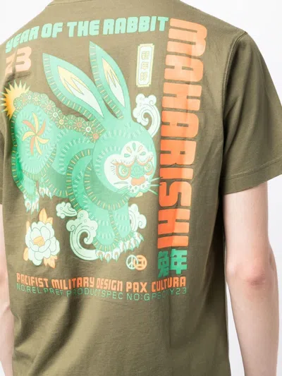 Shop Maharishi Graphic-print Cotton T-shirt