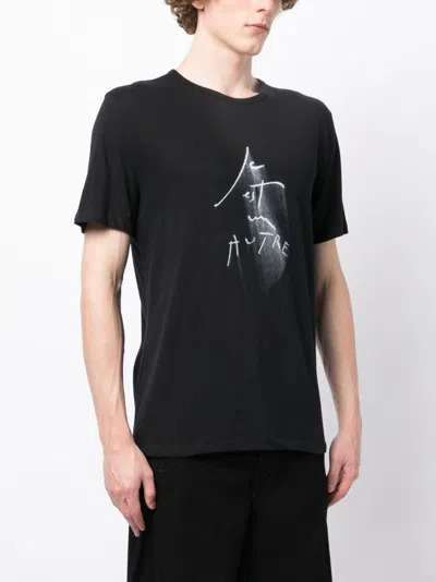 Shop Ann Demeulemeester Graphic-print Cotton T-shirt