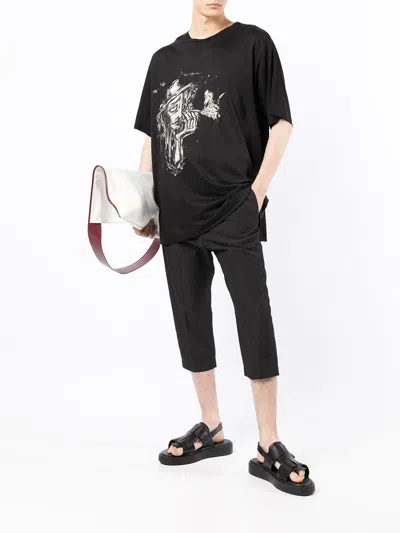 Shop Yohji Yamamoto Graphic-print Short-sleeve T-shirt