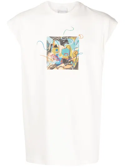 Shop Bethany Williams Graphic-print Sleeveless T-shirt