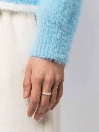 Shop Bleue Burnham Hands Of Thought Sterling-silver Ring