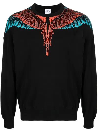 Shop Marcelo Burlon County Of Milan Icon Wings Long-sleeve Sweatshirt