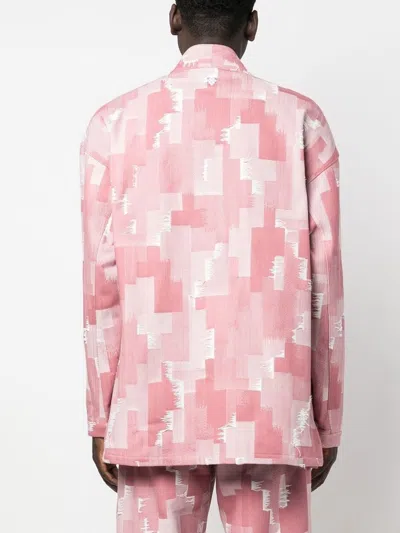 Shop Marcelo Burlon County Of Milan Kimono-inspired Denim Jacket