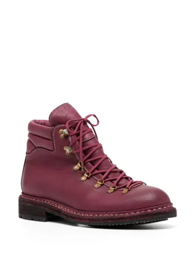 Shop Guidi Lace-up Leather Boots