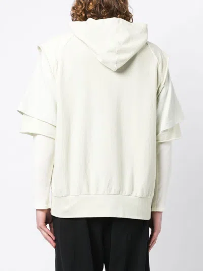 Shop Undercover Layered-sleeve Cotton Hoodie