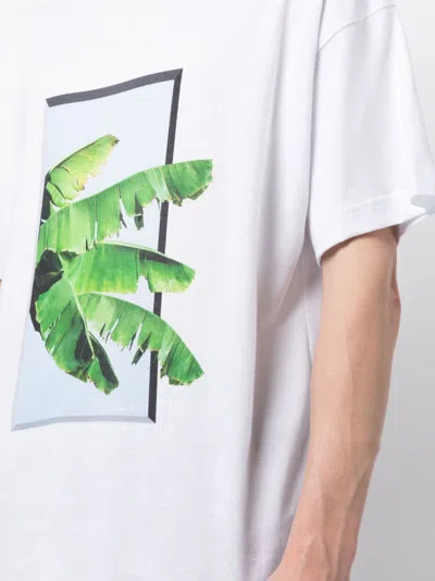 Shop Blue Sky Inn Leaf-print Cotton T-shirt