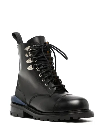 Shop Toga Virilis Leather Combat Boots