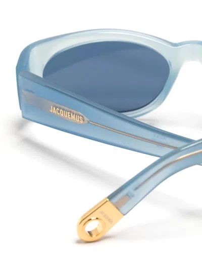 Shop Jacquemus Les Lunettes Ovalo Sunglasses