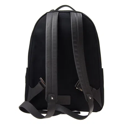 Shop Valentino Logo Backpack Black