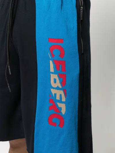 Shop Iceberg Logo Knit Track Shorts