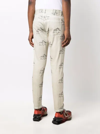 Shop Blue Sky Inn Logo Print Trousers