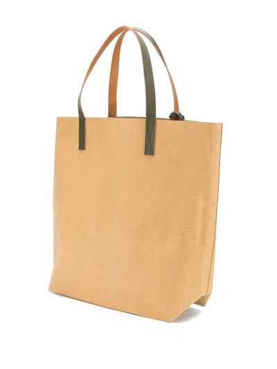 Shop Marni Logo Print Tote Bag