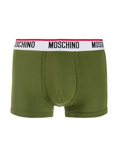 Shop Moschino Logo Waistband Boxer Set
