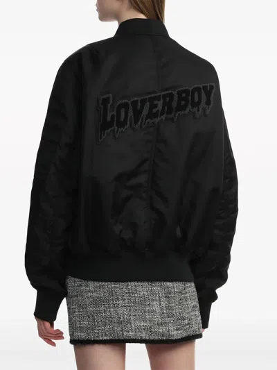 Shop Charles Jeffrey Loverboy Logo-appliqué Bomber Jacket