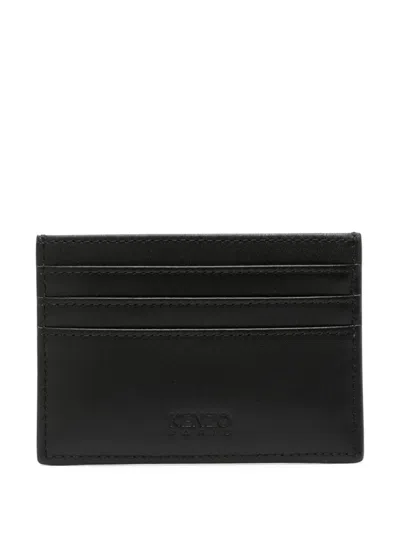 Shop Kenzo Logo-embossed Leather Wallet
