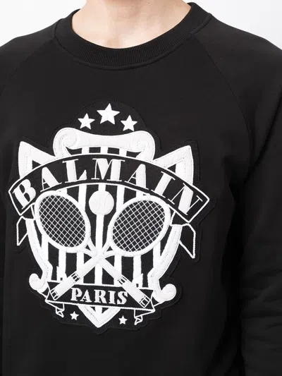Shop Balmain Logo-embellished Sweatshirt