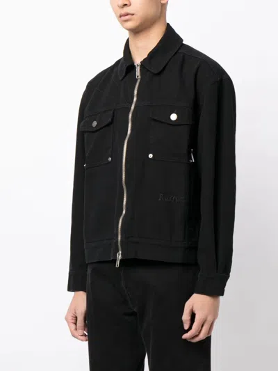 Shop Paccbet Logo-embroidered Cotton Jacket