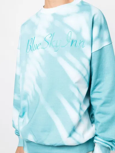 Shop Blue Sky Inn Logo-embroidered Cotton Sweatshirt