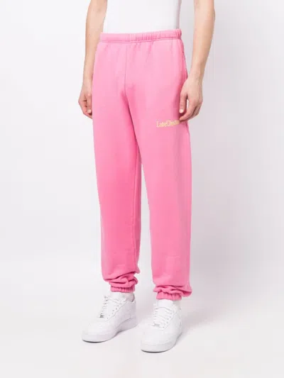 Shop Late Checkout Logo-embroidered Cottont Track Pants