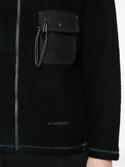 Shop And Wander Logo-embroidered Fleece Jacket